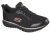 SKECHERS 77222EC SQUAD SR női munkacipő fekete-arany színben